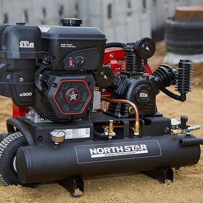 NorthStar Gas Powered Air Compressor | 8-Gal | 14.9 CFM @ 90 PSI | E300