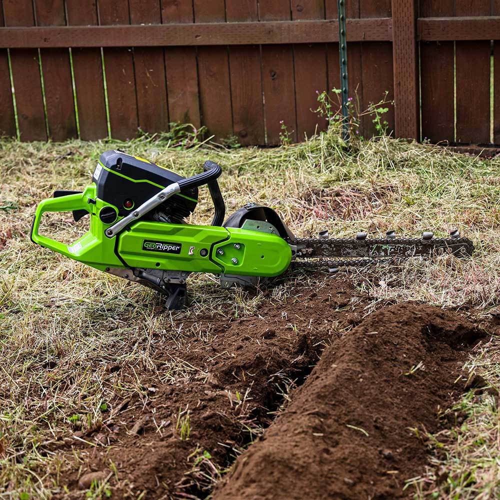 MiniTrencher GeoRipper Trencher | 2-Stroke Engine | 16-In. [400mm] Max. Depth
