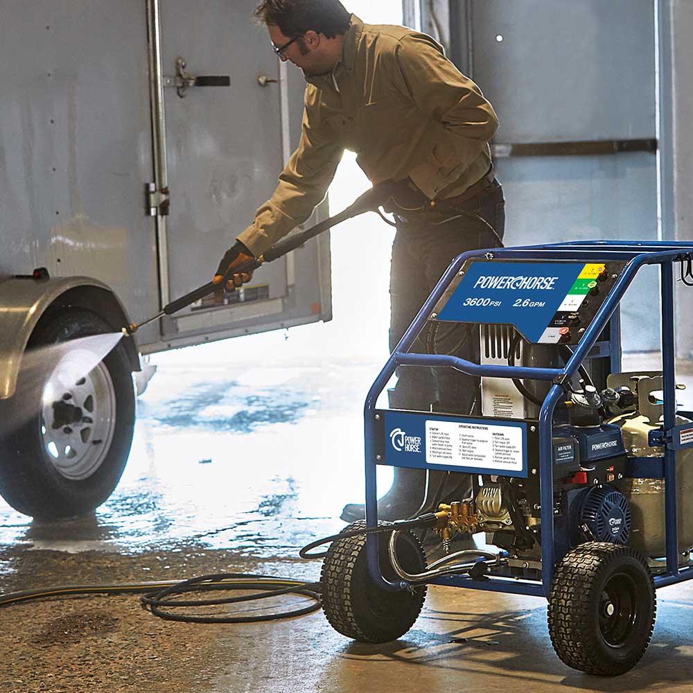 Powerhorse Hot Water Pressure Washer | 3,600 PSI | 2.6 GPM