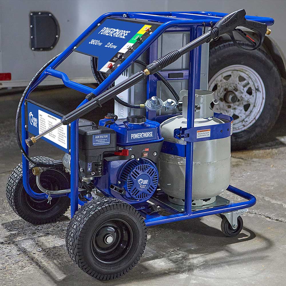 Powerhorse Hot Water Pressure Washer | 3,600 PSI | 2.6 GPM