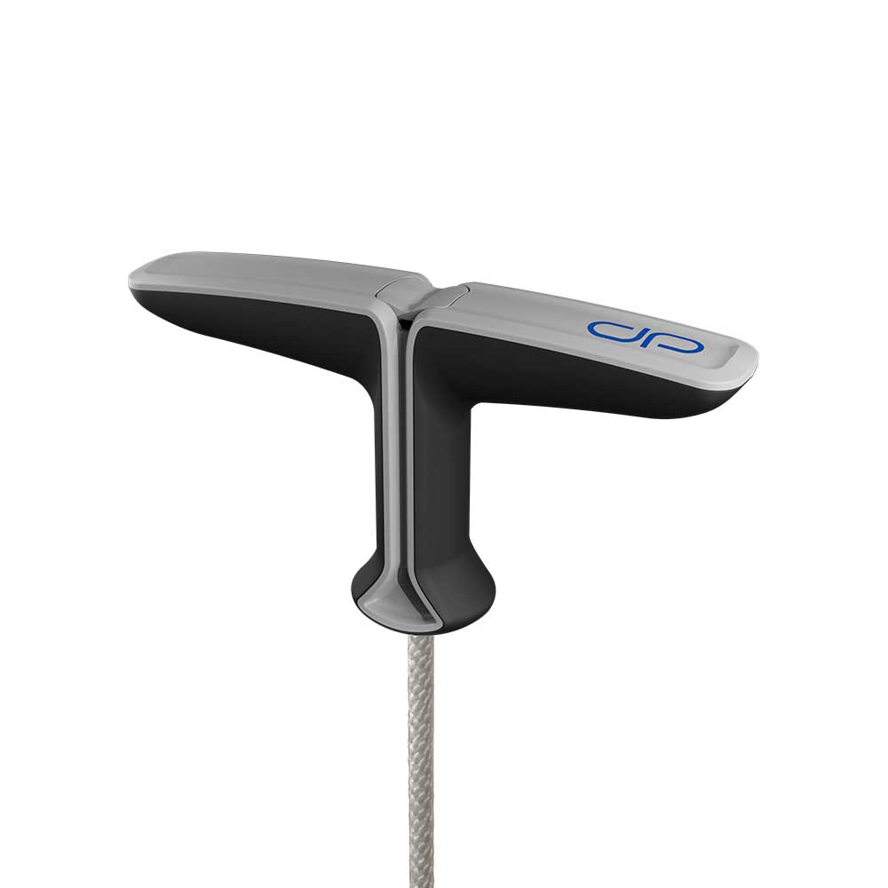 Large diamondgrip | 92-In. x 3.2mm diamondcord | Silver & Black