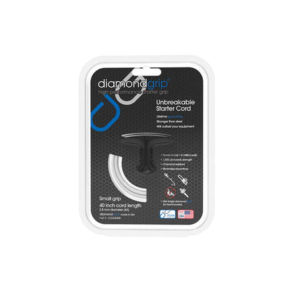 Small diamondgrip | 40-In. x 2.8mm diamondcord | Black