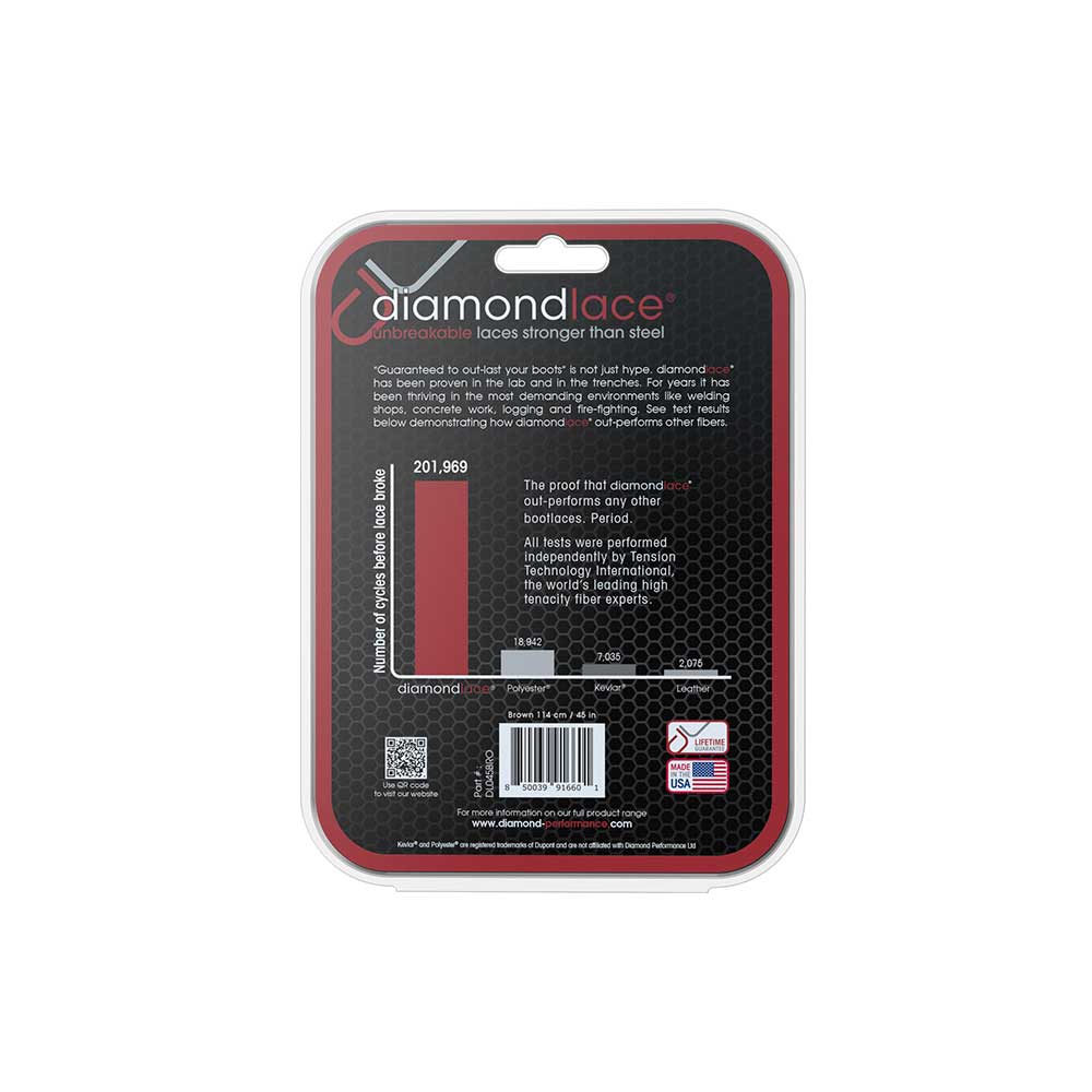 Diamondlace | 45-In. Brown | Fire Resistant