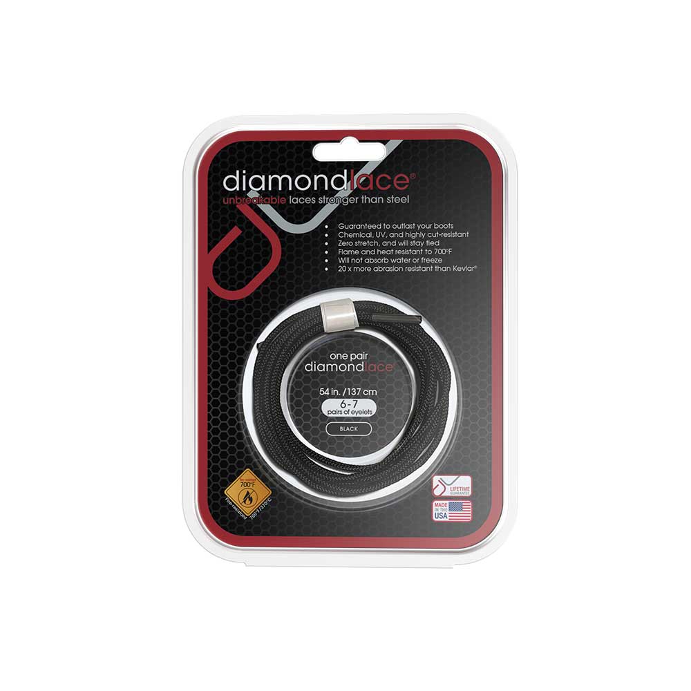 Diamondlace | 54-In. Black | Fire Resistant
