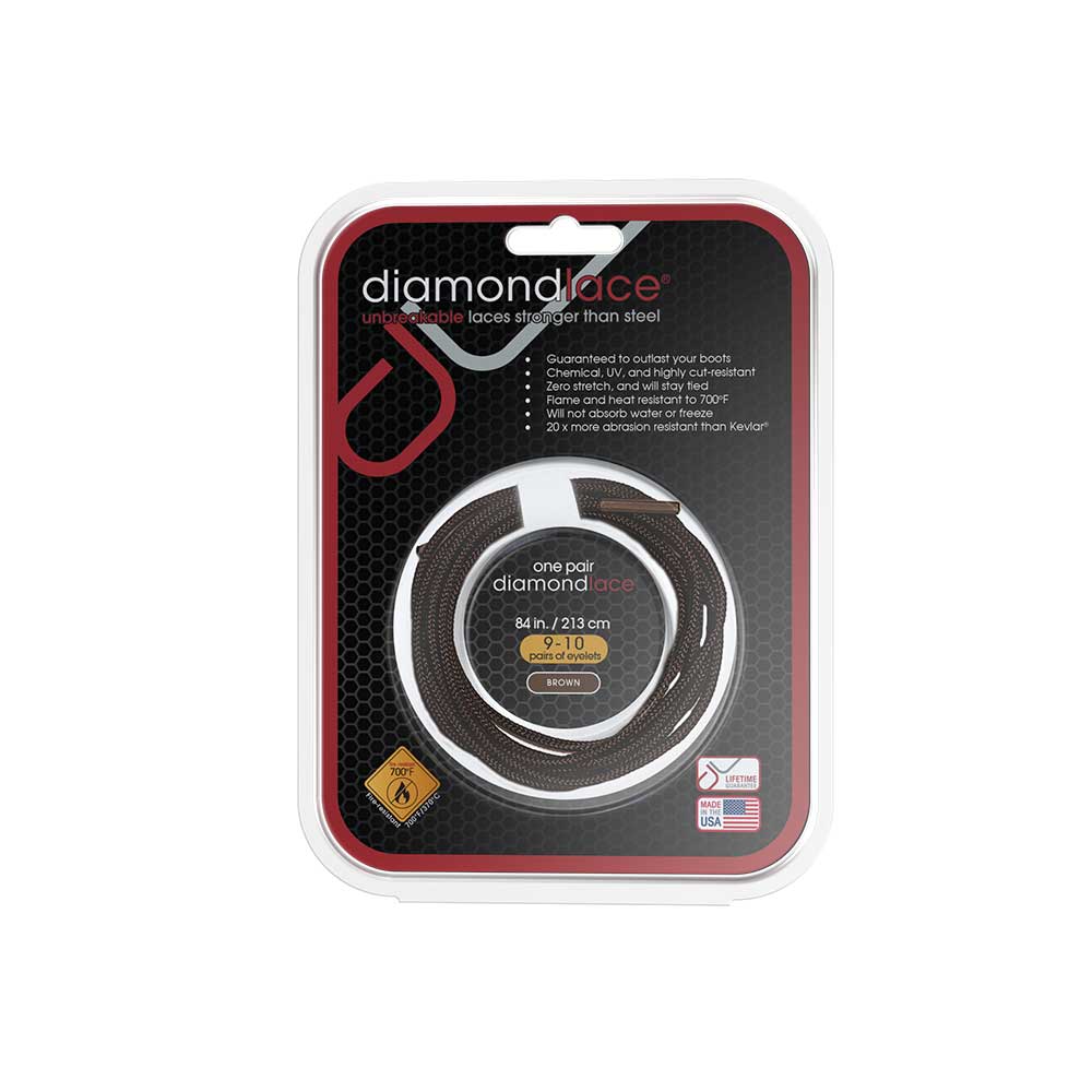 Diamondlace | 84-In. Brown | Fire Resistant