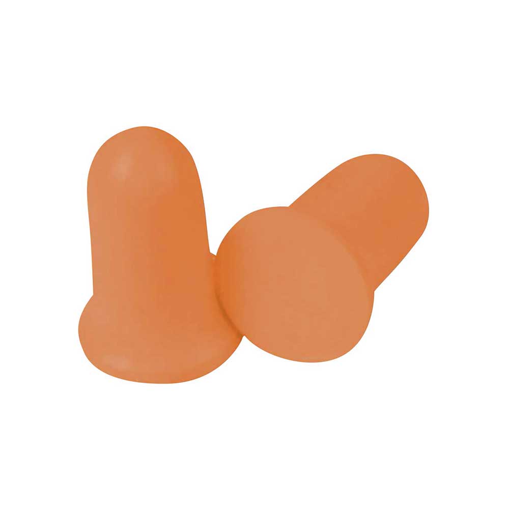 Delta Plus Ear Plugs | 200 Pair Dispenser Box | Bell Shaped Hi-Viz Orange | ANSI S3.19 NRR 32Db