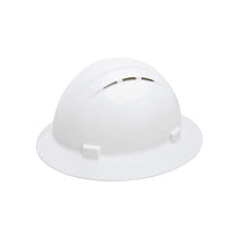 Delta Plus Americana | White | Full Brim Vented | 4-Point Mega Ratchet Suspension