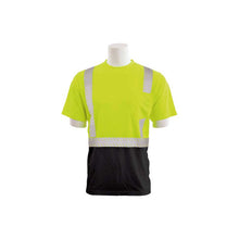 Delta Plus T-Shirt | Hi-Viz Lime | 2X | Type R | Class 2 Birdseye Mesh With Black Bottom Segmented Tape