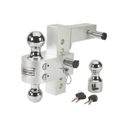 Ultra-Tow Class IV Adjustable Ball Mount | Aluminum | 5-5/8-In. Drop & 6-1/2-In. Rise | 12,000-Lb.