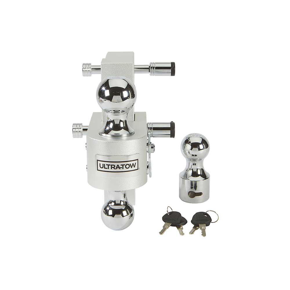 Ultra-Tow Class IV Adjustable Ball Mount | Aluminum | 5-5/8-In. Drop & 6-1/2-In. Rise | 12,000-Lb.
