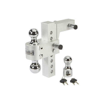 Ultra-Tow Class IV Adjustable Ball Mount | Aluminum | 8-In. Drop & 8-3/4-In. Rise | 12,000-Lb.