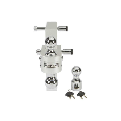 Ultra-Tow Class IV Adjustable Ball Mount | Aluminum | 8-In. Drop & 8-3/4-In. Rise | 12,000-Lb.