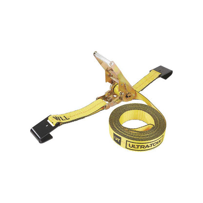 Ultra-Tow Auto Self-Tension Ratchet Strap F-Hook | 2-In. x 27-Ft. | 3,300-Lb. - 10,000-Lb. | Yellow