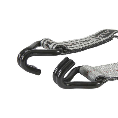 Ultra-Tow Ratchet Strap J-Hook | 2-In. x 27-Ft. | 3,300-Lb. - 10,000-Lb. | Gray