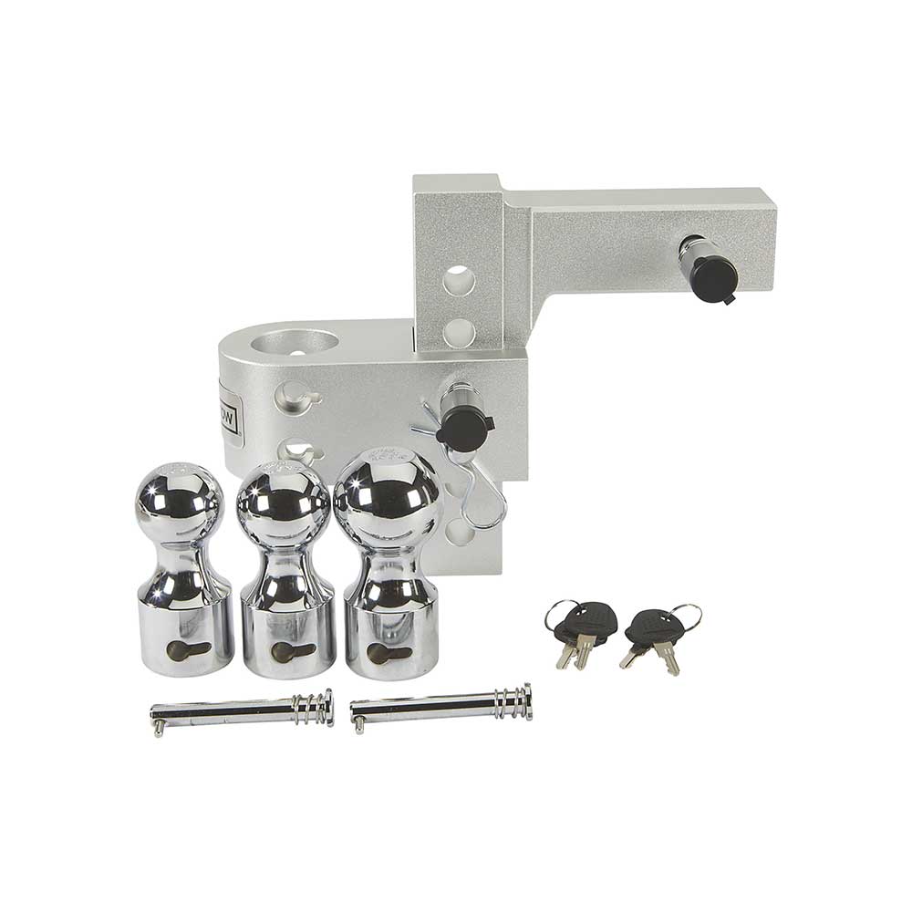 Ultra-Tow Class IV Adjustable Ball Mount | Aluminum | 5-5/8-In. Drop & 6-1/2-In. Rise | 12,000-Lb.