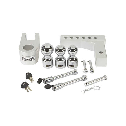 Ultra-Tow Class IV Adjustable Ball Mount | Aluminum | 5-5/8-In. Drop & 6-1/2-In. Rise | 12,000-Lb.