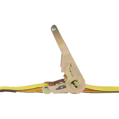 Ultra-Tow Auto Self-Tension Ratchet Strap J-Hook | 2-In. x 27-Ft. | 3,300-Lb. - 10,000-Lb. | Yellow