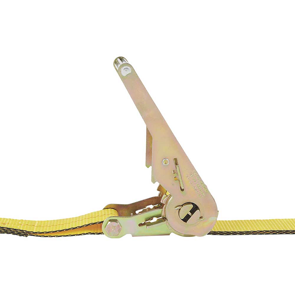 Ultra-Tow Auto Self-Tension Ratchet Strap F-Hook | 2-In. x 27-Ft. | 3,300-Lb. - 10,000-Lb. | Yellow