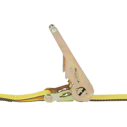 Ultra-Tow Auto Self-Tension Ratchet Strap F-Hook | 2-In. x 27-Ft. | 3,300-Lb. - 10,000-Lb. | Yellow