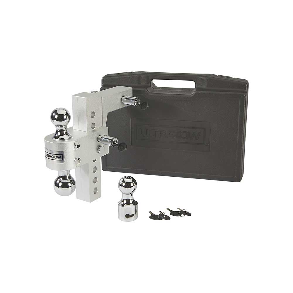 Ultra-Tow Class IV Adjustable Ball Mount | Aluminum | 8-In. Drop & 8-3/4-In. Rise | 12,000-Lb.