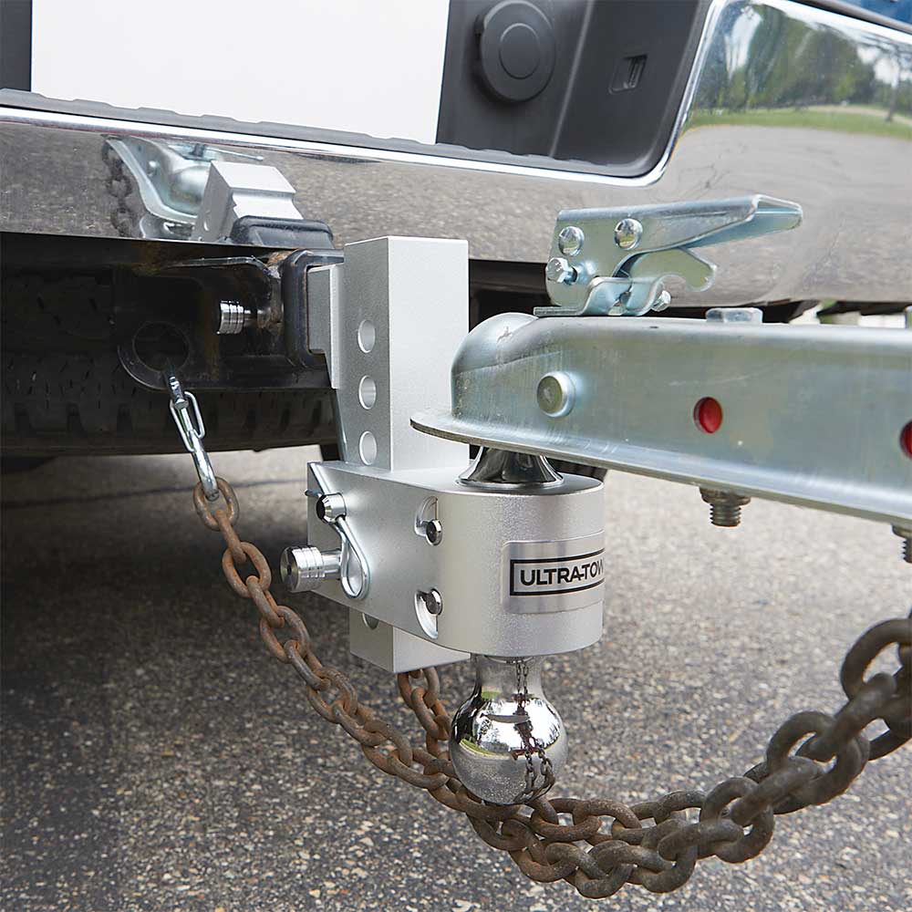 Ultra-Tow Class IV Adjustable Ball Mount | Aluminum | 5-5/8-In. Drop & 6-1/2-In. Rise | 12,000-Lb.