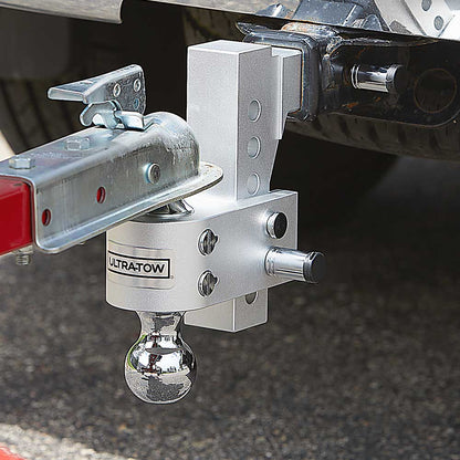 Ultra-Tow Class IV Adjustable Ball Mount | Aluminum | 5-5/8-In. Drop & 6-1/2-In. Rise | 12,000-Lb.