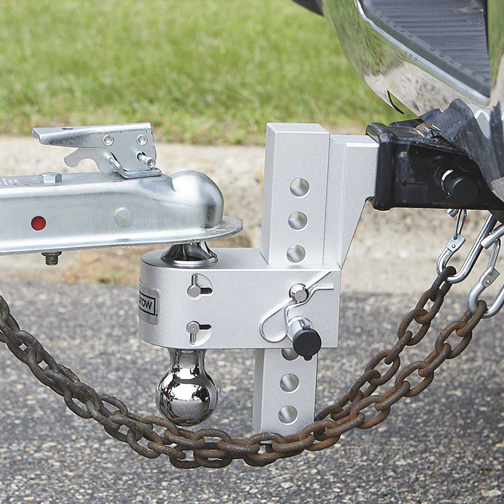 Ultra-Tow Class IV Adjustable Ball Mount | Aluminum | 8-In. Drop & 8-3/4-In. Rise | 12,000-Lb.