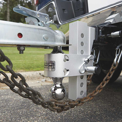 Ultra-Tow Class IV Adjustable Ball Mount | Aluminum | 8-In. Drop & 8-3/4-In. Rise | 12,000-Lb.