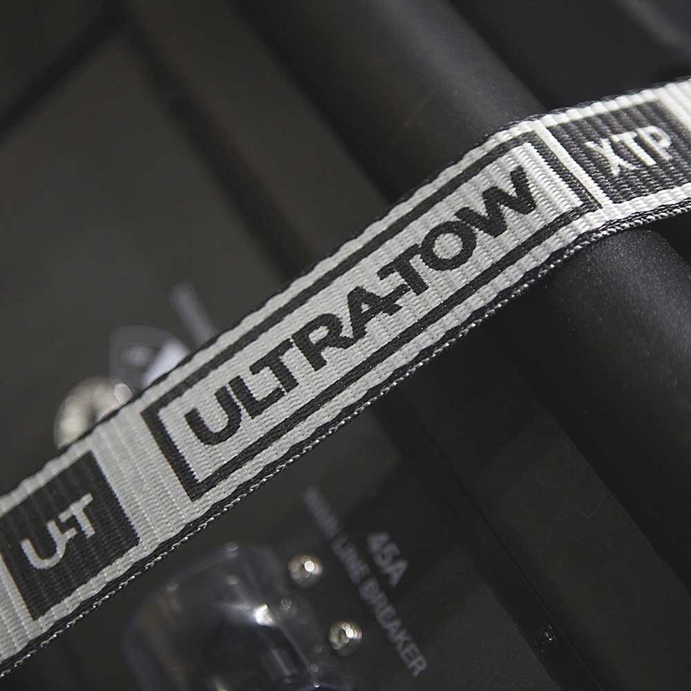 Ultra-Tow Auto Self-Tension Ratchet Strap J-Hook | 1.5-In. x 14-Ft. | 4,000-Lb. - 1,333-Lb. | Gray