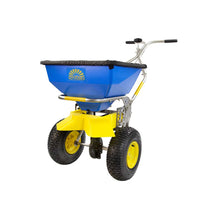 Spyker Commercial Push Spreader | ICE | Stainless Steel | 13-In. Wheel | 50-Lb. Capacity