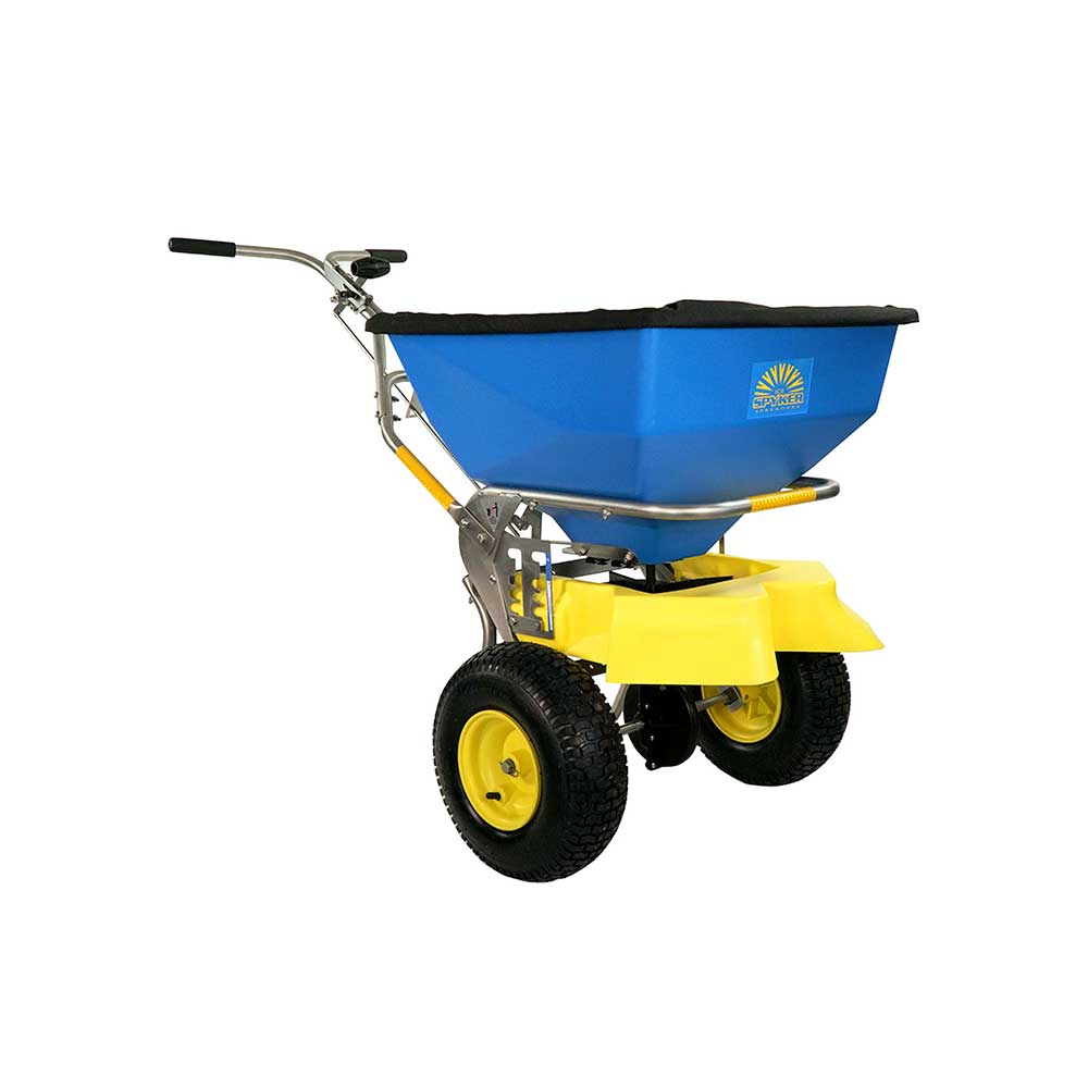 Spyker Commercial Push Spreader | ICE | Stainless Steel | 100-Lb. Capacity