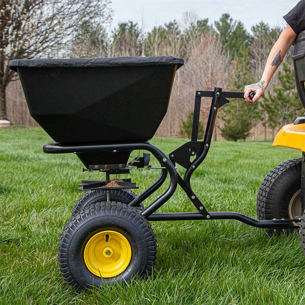 Spyker Commercial Tow-Behind Spreader | Powder Coated | 200-Lb. Capacity