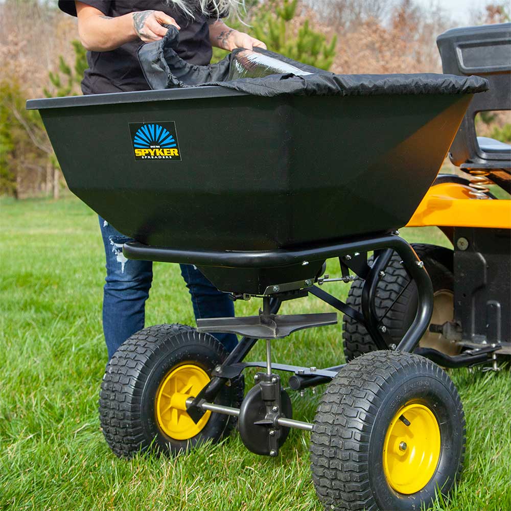 Spyker Commercial Tow-Behind Spreader | Powder Coated | 200-Lb. Capacity