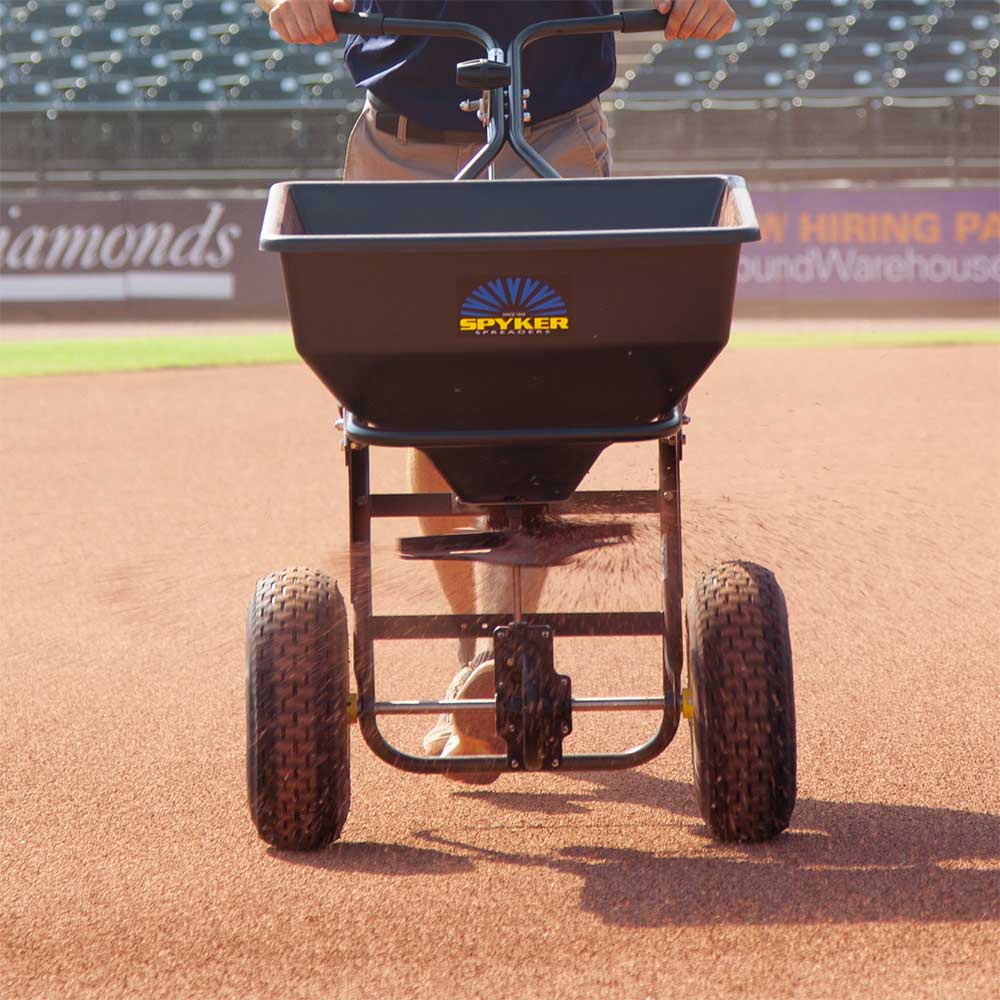 Spyker Commercial Push Spreader | Powder Coated | 80-Lb. Capacity