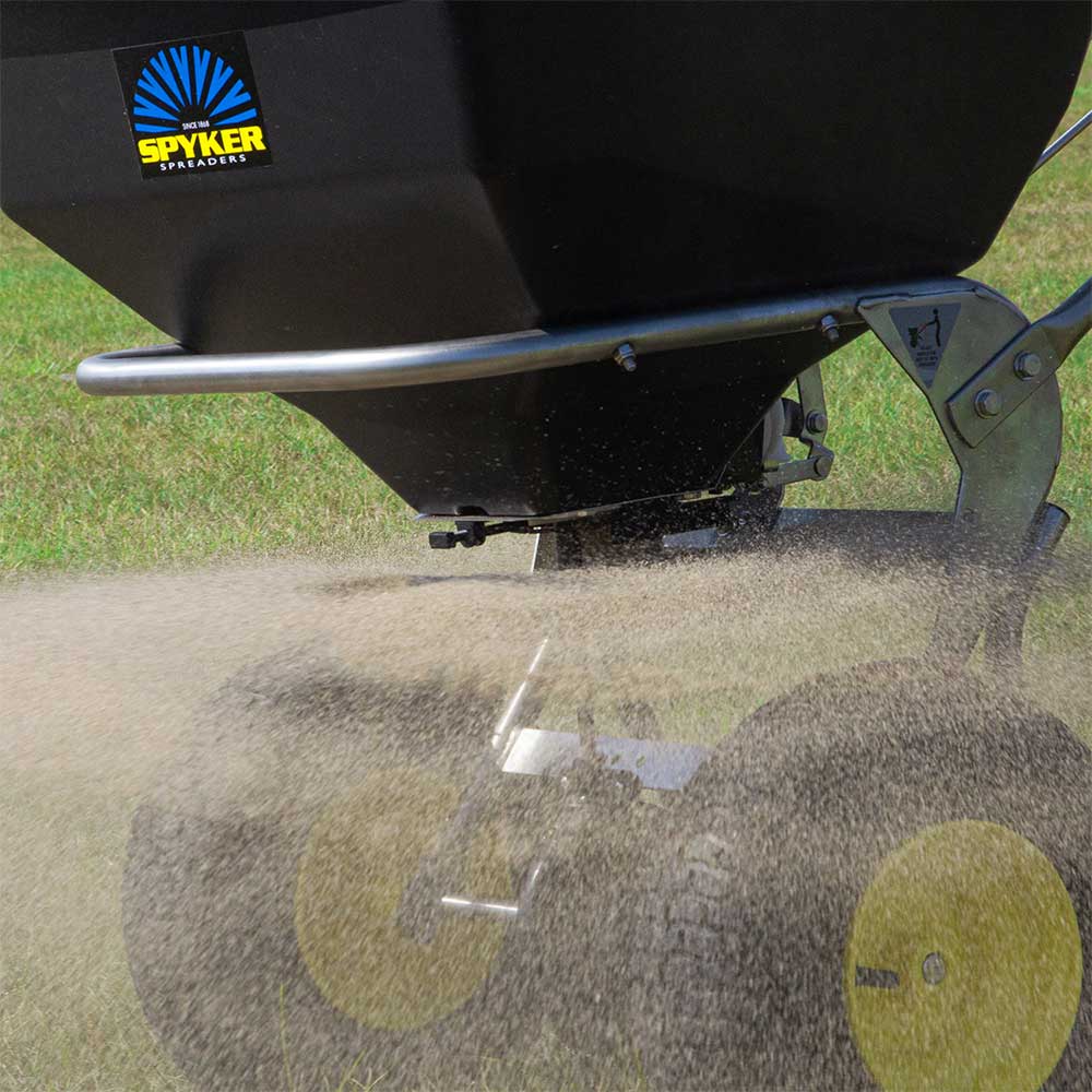 Spyker Commercial Push Spreader | Stainless Steel | 80-Lb. Capacity