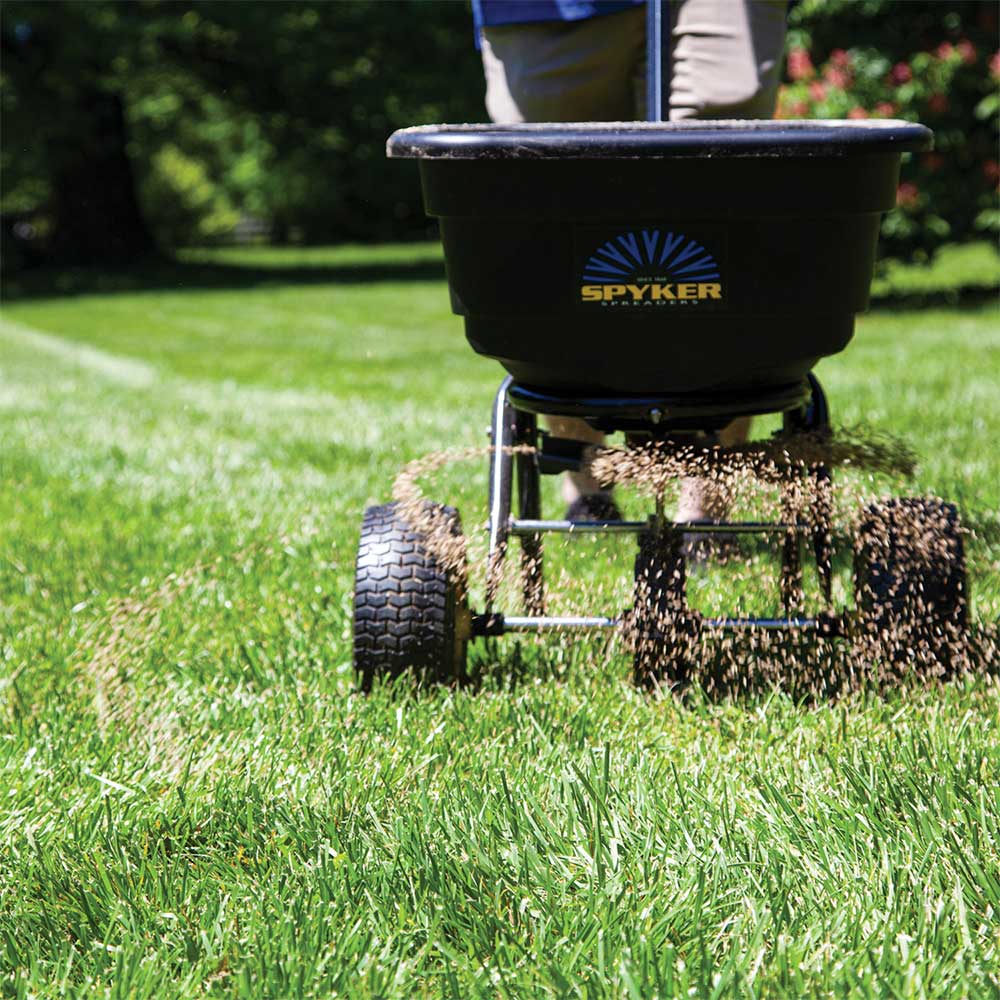Spyker Light-Duty Push Spreader | Powder Coated | 50 Lb. Capacity