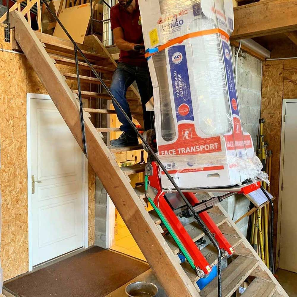 Zonzini Tracked Stair Crawler | Domino Plasmoid Stabalized | up to 880 lb Capactiy