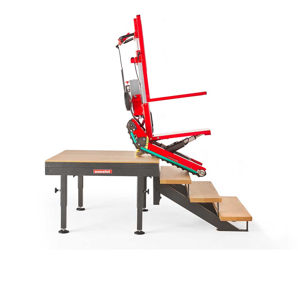 Zonzini Tracked Stair Crawler | Domino Plasmoid Lift Stabilized | up to 880 lb Capacity