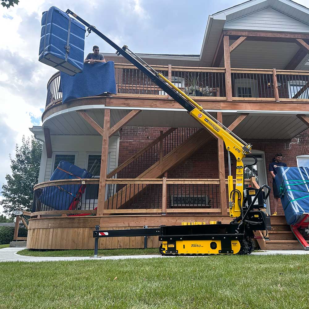 Movex Stair Climbing Crane (TT-270) | 30-In Wide | Up to 2,090-Lb. Lifting Capacity