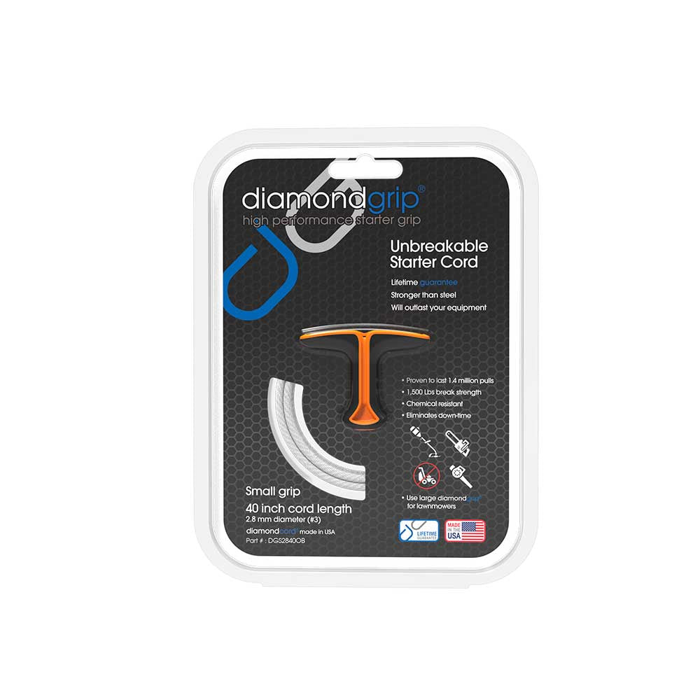Small diamondgrip | 40-In. 2.8mm Cord | Orange and Black | Case of 8