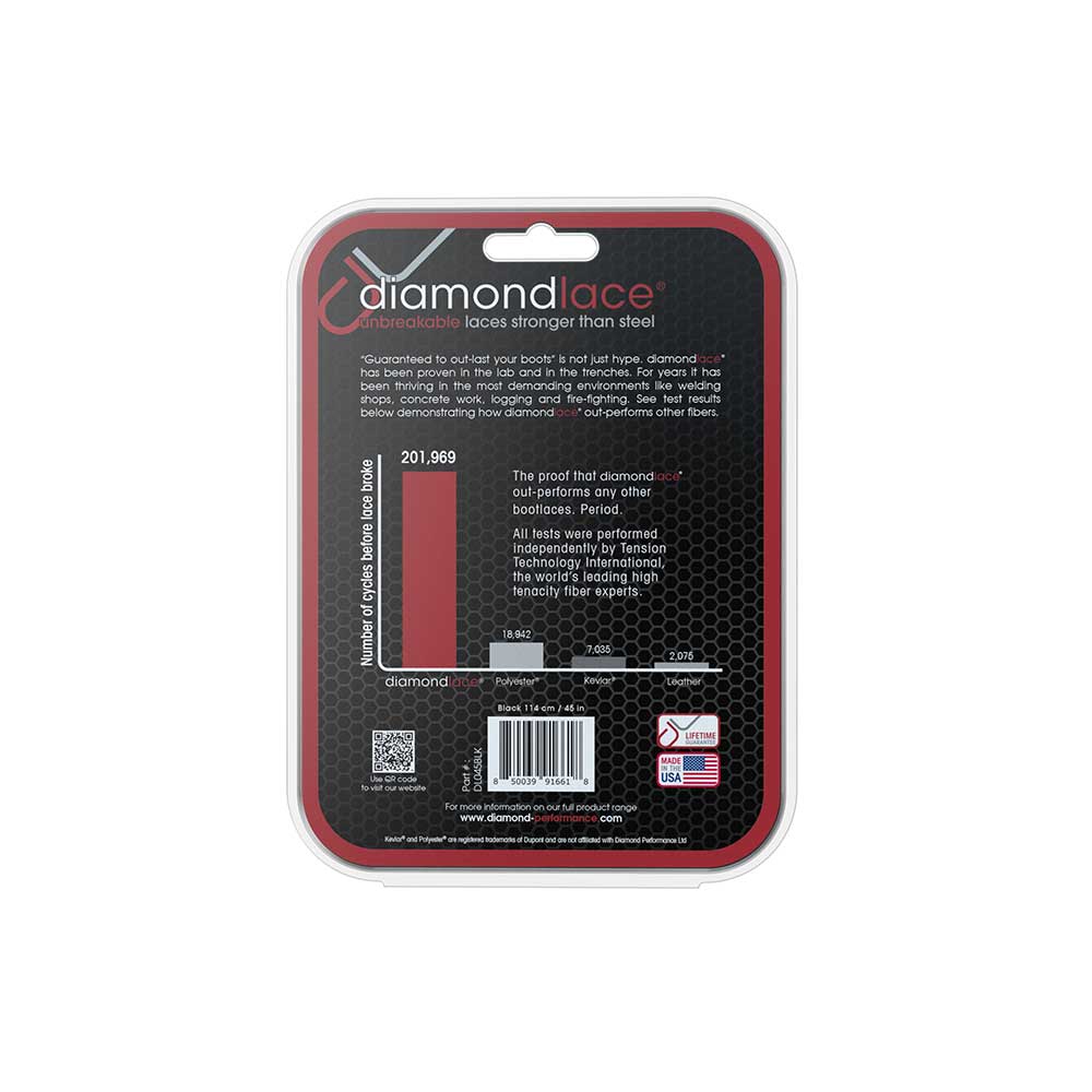 Diamondlace | 45-In. | Black | Case of 10
