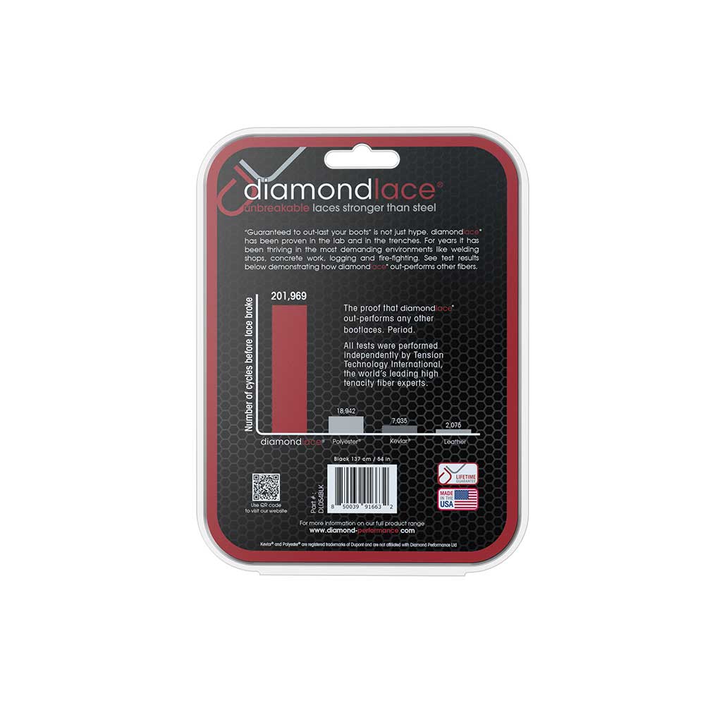 Diamondlace | 54-In. | Black | Case of 10