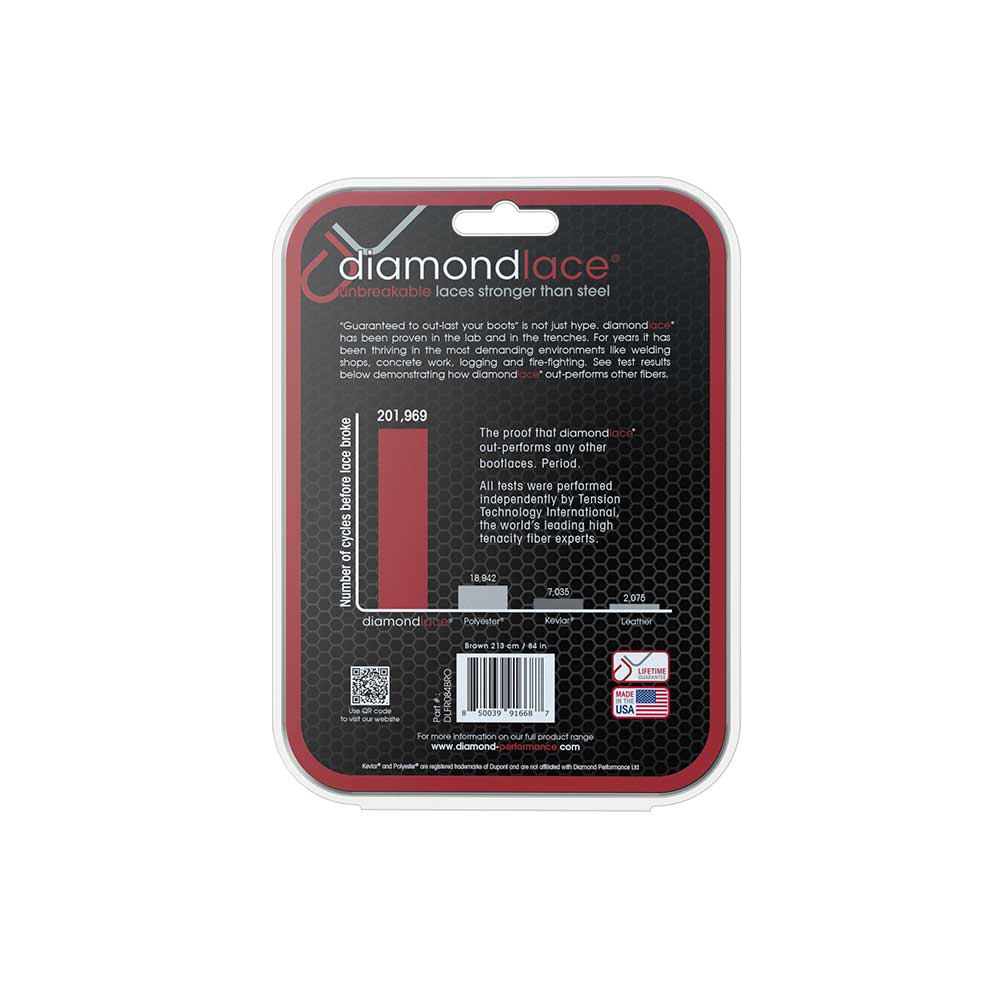 Diamondlace | 84-In. | Brown | Case of 10