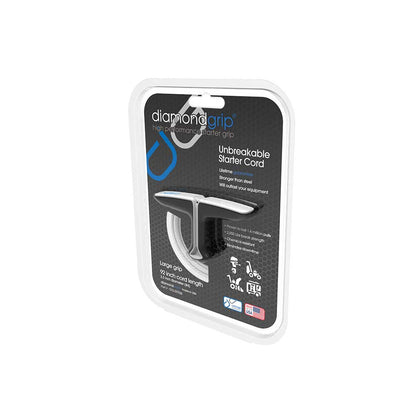 Large diamondgrip | 92-In. 3.2mm Cord | Silver and Black | Case of 8