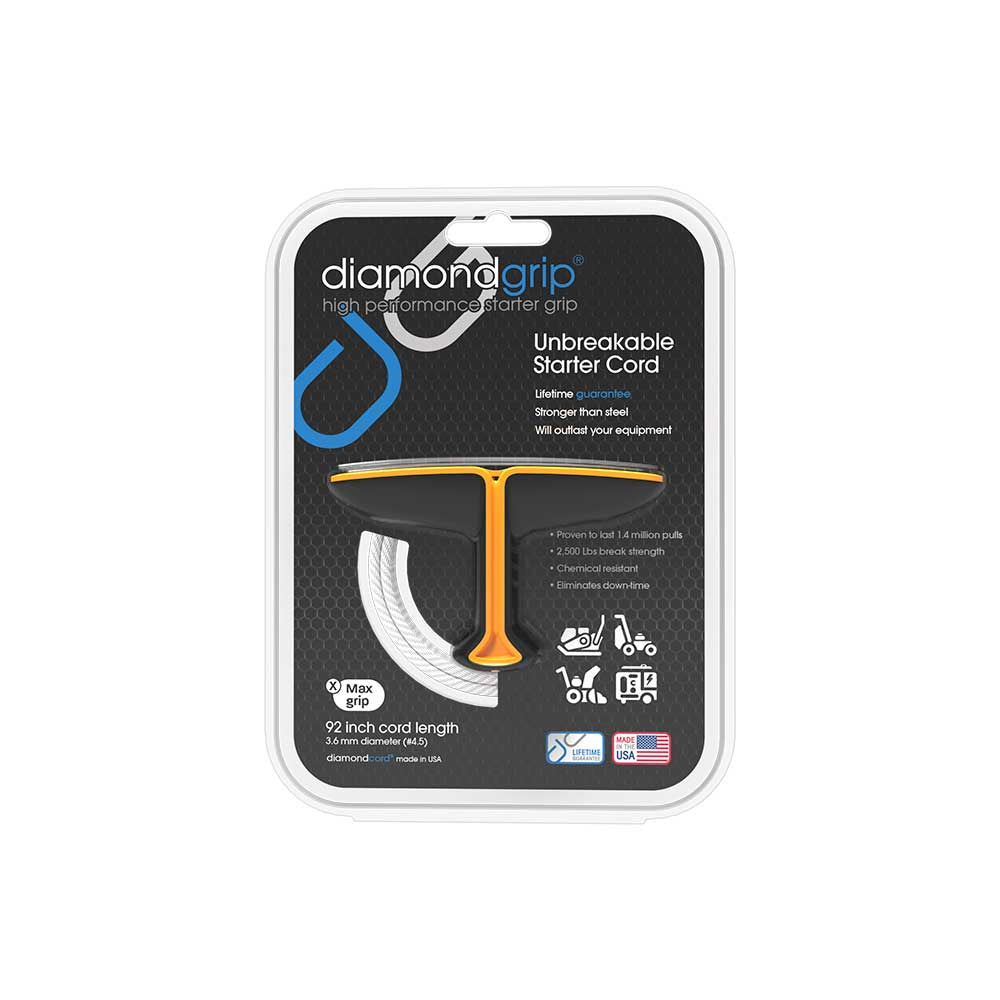 Max diamondgrip | 92-In. 3.6mm Cord | Orange and Black | Case of 7