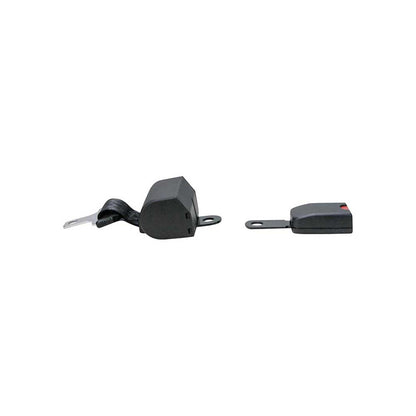 Uni Pro Universal Retractable Seat Belt Kit | Black Nylon | 2-In. Wide x 45.5-In. Long