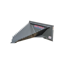 GREYWOLF Stump Bucket Attachment for Skid Steer Loaders | Gray Powder Coat