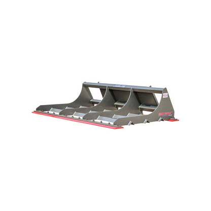 GREYWOLF Land Plane Attachment for Skid Steer Loaders | Gray/Red Powder Coat