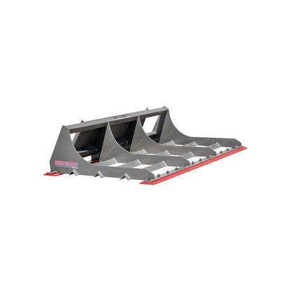 GREYWOLF Land Plane Attachment for Skid Steer Loaders | Gray/Red Powder Coat