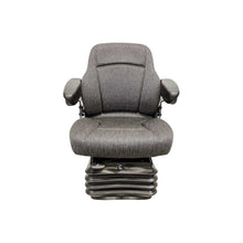 Uni Pro Deere K Series Wheel Loader 1201 Air Suspension Seat Kit | Charcoal Gray Fabric